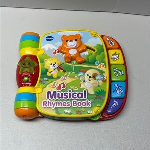 Vtech Musical Rhymes Book Interactive Read Along Book Light Sounds Colors Baby